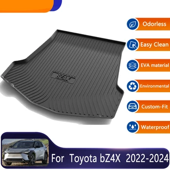 Auto Bagāžnieka Paklājiņš Toyota bZ4X 2022 2023 2024 Auto Viegli Tīrīt Bagāžnieka Paklāji un Grīdas Paplāti Boot Aizsardzības Pad Piederumi Materiāls TPE
