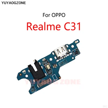 30PCS/Daudz Par OPPO Realme C31 USB Uzlādes Doks Ostā Ligzda Plug Connector Flex Cable Uzlādes Valdes Modulis