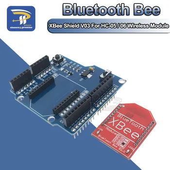 Bluetooth Izplešanās vairogs V03 Saderīgs Ar Xbee Bluetooh Bišu Par Arduino UNO HC-05 / HC-06 RF Bezvadu Modulis Bišu V2.0