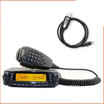 Jaunās Versijas TYT TH-9800 Auto Walkie Talkie 50km VHF UHF Mobilā Radio TH9800 Quad Joslā Raiduztvērēju Duālais Displejs Epeater+ Kabelis