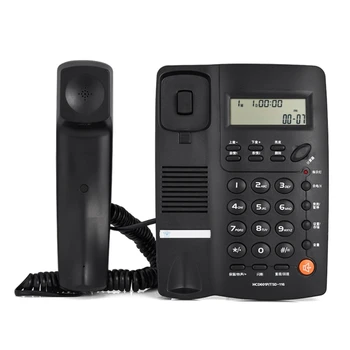 Mājas Fiksēto Telefonu Desk Phone ar Zvanītāja Identifikācijas Telefona Skaņas Trokšņa Samazināšanas TC-9200