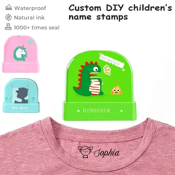 Pasūtījuma Nosaukums, Zīmogs Baby Bērnu Skolotāju Apģērbs Gudrs DIY Personalizētu Nosaukums Zīmoga Spiedogu par Drēbēm, dienas Aprūpes Bērnudārzs