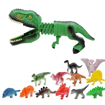 Dinozauri Teleskopiskie Pavasara Manipulatoru Klipus Jautri, Bite Roka Dinozauru Mānīšanās Rotaļlietas