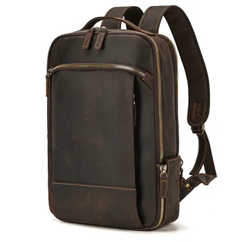 Vintage Mugursoma Vīriešu ceļošanas bagapck 16 collu klēpjdators bagpack ceļojumu soma ar jostas bagāžu skolas soma