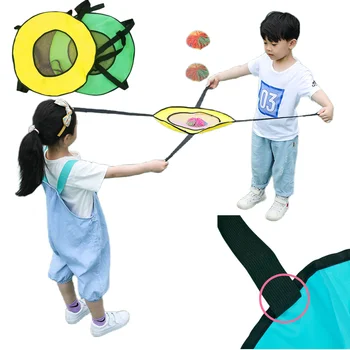 Bērniem Āra Mest Mētāt Bumbu Rotaļlietas Mātes-bērna Interaktīvās Maņu Spēlē Dubultu Mest Nozvejas Elastīgo Bumbu Mazulis Kustības Dāvanu